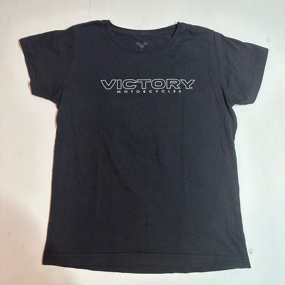 Victory Motorcycles womens logo‎ shirt size medium black tee Biker